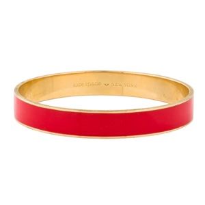 KATE SPADE • Red Love Letter Bangle Bracelet